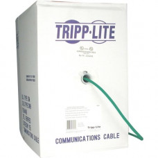 Tripp Lite 1000ft Cat6 Gigabit Bulk Cable Solid CMP Plenum PVC Green 1000'' - Category 6 for Network Device - 128 MB/s - 1000 ft - 1 x Bare Wire - 1 x Bare Wire - Green - TAA Compliance N224-01K-GN