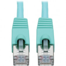 Tripp Lite N262-015-AQ Cat.6a STP Patch Network Cable - 15 ft Category 6a Network Cable for Network Device, Switch, Hub, Patch Panel, Router, Modem, VoIP Device, Surveillance Camera, Server, PoE-enabled Device - First End: 1 x RJ-45 Male Network - Second 