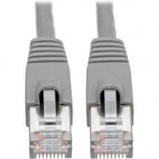 Tripp Lite Cat6a Snagless Shielded STP Network Patch Cable 10G Certified, PoE, Gray RJ45 M/M 1ft 1'' - Category 6a for Network Device, Switch, Modem, Router, Hub, Patch Panel, VoIP Device, Camera - 1.25 GB/s - Patch Cable - 1 ft - 1 x RJ-4