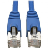 Tripp Lite Cat6a Snagless Shielded STP Network Patch Cable 10G Certified, PoE, Blue RJ45 M/M 35ft 35'' - Category 6a for Network Device, Switch, Modem, Router, Hub, Patch Panel, VoIP Device, Camera - 1.25 GB/s - Patch Cable - 35 ft - 1 x R