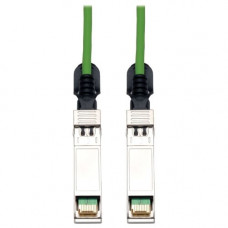 Tripp Lite 1M SFP+ 10Gbase-CU Twinax Passive Copper Cable SFP-H10GB-CU1M Compatible Green 3ft 3'' - Twinaxial for Network Device - 3.28 ft - 1 x SFF-8431 Male SFP+ - 1 x SFF-8431 Male SFP+ - Green - RoHS Compliance N280-01M-GN