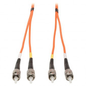 Tripp Lite 50M Duplex Multimode 62.5/125 Fiber Optic Patch Cable ST/ST 164&#39;&#39; 164ft 50 Meter - ST Male Network - ST Male Network - 164ft - Orange - RoHS Compliance N302-50M