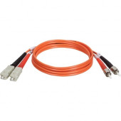 Tripp Lite 1M Duplex Multimode 62.5/125 Fiber Optic Patch Cable SC/ST 3&#39;&#39; 3ft 1 Meter - ST Male - SC Male - 3ft N304-003