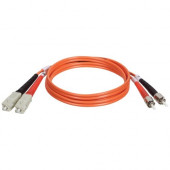 Tripp Lite 2M Duplex Multimode 62.5/125 Fiber Optic Patch Cable SC/ST 6&#39;&#39; 6ft 2 Meter - ST Male - SC Male - 6ft - TAA Compliance N304-006