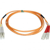 Tripp Lite 13M Duplex Multimode 62.5/125 Fiber Optic Patch Cable LC/SC 43&#39;&#39; 43ft 13 Meter - SC Male - LC Male - 42.65ft - Orange N316-13M