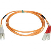 Tripp Lite 76M Duplex Multimode 62.5/125 Fiber Optic Patch Cable LC/SC 250&#39;&#39; 250ft 76 Meter - SC Male - LC Male - 249.34ft - Orange N316-76M