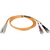 Tripp Lite 9M Duplex Multimode 62.5/125 Fiber Optic Patch Cable LC/ST 30&#39;&#39; 30ft 9 Meter - ST Male - LC Male - 29.53ft - Orange N318-09M