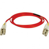 Tripp Lite 5M Duplex Multimode 62.5/125 Fiber Optic Patch Cable Red LC/LC 16&#39;&#39; 16ft 5 Meter - LC Male - LC Male - 16.4ft - Red N320-05M-RD