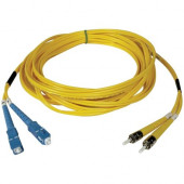 Tripp Lite 2M Duplex Singlemode 8.3/125 Fiber Optic Patch Cable SC/ST 6&#39;&#39; 6ft 2 Meter - SC Male - ST Male - 6.56ft - Yellow N354-02M