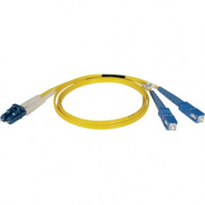 Tripp Lite 2M Duplex Singlemode 8.3/125 Fiber Optic Patch Cable LC/SC 6'' 6ft 2 Meter - LC - SC - 6.56ft - TAA Compliance N366-02M