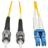 Tripp Lite 7M Duplex Singlemode 8.3/125 Fiber Optic Patch Cable LC/ST 23'' 23ft 7 Meter - 22.97ft - Yellow N368-07M