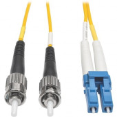 Tripp Lite 25M Duplex Singlemode 8.3/125 Fiber Optic Patch Cable LC/ST 82&#39;&#39; 82ft 25 Meter - 82.02 ft Fiber Optic Network Cable for Network Device, Patch Panel, Switch - First End: 2 x LC Male Network - Second End: 2 x ST Male Network - Pat