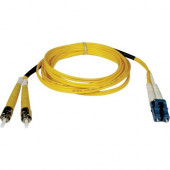 Tripp Lite 30M Duplex Singlemode 8.3/125 Fiber Optic Patch Cable LC/ST 100&#39;&#39; 100ft 30 Meter - LC Male - ST Male - 100ft - Yellow N368-30M