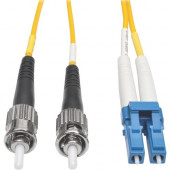 Tripp Lite 50M Duplex Singlemode 8.3/125 Fiber Optic Patch Cable LC/ST 164&#39;&#39; 164ft 50 Meter - 164.04 ft Fiber Optic Network Cable for Network Device, Patch Panel, Switch - First End: 2 x LC Male Network - Second End: 2 x SC Male Network - 