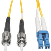 Tripp Lite 50M Duplex Singlemode 8.3/125 Fiber Optic Patch Cable LC/ST 164'' 164ft 50 Meter - 164.04 ft Fiber Optic Network Cable for Network Device, Patch Panel, Switch - First End: 2 x LC Male Network - Second End: 2 x SC Male Network - 