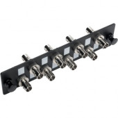 Tripp Lite Toolless Pass-Through Fiber Patch Panel MMF/SMF 8 ST Connectors - 8 Port(s) - 8 x Simplex - Black - Wall Mountable N492-08S-ST