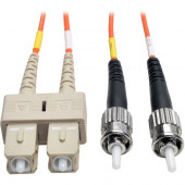 Tripp Lite 5M Duplex Multimode 50/125 Fiber Optic Patch Cable SC/ST 16&#39;&#39; 16ft 5 Meter - SC Male - ST Male - 16.4ft - Orange N504-05M
