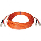 Tripp Lite 15M Duplex Multimode 50/125 Fiber Optic Patch Cable SC/SC 50&#39;&#39; 50ft 15 Meter - SC Male - SC Male - 49.21ft N506-15M