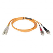 Tripp Lite 2M Duplex Multimode 50/125 Fiber Optic Patch Cable LC/ST 6&#39;&#39; 6ft 2 Meter - LC Male - ST Male - 6.56ft - Orange N518-02M