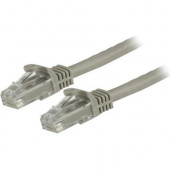 Startech.Com 9 ft Gray Cat6 Cable with Snagless RJ45 Connectors - Cat6 Ethernet Cable - 9ft UTP Cat 6 Patch Cable - 9 ft Category 6 Network Cable for Network Device, Workstation, Hub - First End: 1 x RJ-45 Male Network - Second End: 1 x RJ-45 Male Network