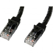 Startech.Com 7ft CAT6 Ethernet Cable - Black Snagless Gigabit CAT 6 Wire - 100W PoE RJ45 UTP 650MHz Category 6 Network Patch Cord UL/TIA - 7ft Black CAT6 Ethernet cable delivers Multi Gigabit 1/2.5/5Gbps & 10Gbps up to 160ft - 650MHz - Fluke tested to