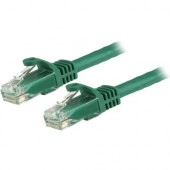 Startech.Com 8 ft Green Cat6 Cable with Snagless RJ45 Connectors - Cat6 Ethernet Cable - 8ft UTP Cat 6 Patch Cable - 8 ft Category 6 Network Cable for Network Device, Workstation, Docking Station, Desktop Computer - First End: 1 x RJ-45 Male Network - Sec