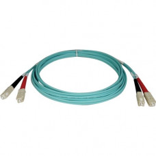 Tripp Lite 5M 10Gb Duplex Multimode 50/125 OM3 LSZH Fiber Optic Patch Cable SC/SC Aqua 16'' 16ft 5 Meter - SC Male - SC Male - 16.4ft - Aqua Blue N806-05M