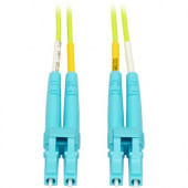 Tripp Lite Duplex Multimode Fiber Patch Cable OM5 LC LC 50/125 100Gb 10M - Fiber Optic for Network Device - 12.50 GB/s - Patch Cable - 32.81 ft - 2 x LC Male Network - 2 x LC Male Network - 50/125 &micro;m - Lime Green N820-10M-OM5