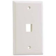 PANDUIT 1 Socket Netkey Faceplate - 1 x Socket(s) - 1-gang - Black - TAA Compliance NK1FNBL