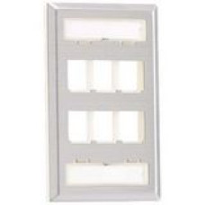 PANDUIT 6 Socket NetKey Faceplate - 6 x Socket(s) - 1-gang NKF6S