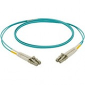Panduit NetKey Fiber Optic Duplex Network Cable - 49.21 ft Fiber Optic Network Cable for Network Device - First End: 2 x LC Male Network - Second End: 2 x LC Male Network - Patch Cable - 50/125 &micro;m - Aqua - 1 Pack NKFPZ22RLLSM015