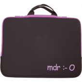 Urban Factory Carrying Case (Sleeve) for 15" to 16" Notebook - Purple - Neoprene, Foam - MDR (mort de rire) Emotion - 13" Height x 16.2" Width x 1.3" Depth NOT02UF