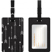 CENTON OTM Prints Series Luggage Tags - Leather, Faux Leather - Black OP-II-HIP-20