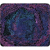 CENTON OTM Prints Black Mouse Pad, Petals Cool - Petals Cool - Black - Rubber Base - Slip Resistant OP-MPV1BM-ART01-25