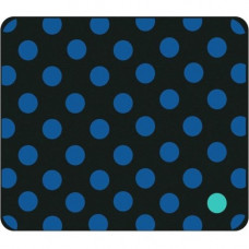 CENTON OTM Classic Prints Black Mouse Pad, Dotty Gone Blue - Dotty Gone Blue - Black - Rubber Base - Slip Resistant OP-MPV1BM-DOT-01