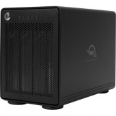 Other World Computing OWC ThunderBay 4 Drive Enclosure SATA/600 - Thunderbolt 3 Host Interface Desktop - Black - 4 x HDD Supported - 4 x SSD Supported - 4 x 2.5"/3.5" Bay - Aluminum OWCTB3SRT64.0S