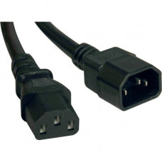 Tripp Lite 6ft Power Cord Extension Cable C14 to C13 Heavy Duty 15A 14AWG 6'' - 15A, 14AWG (IEC-320-C14 to IEC-320-C13) 6-ft." - RoHS, TAA Compliance P005-006