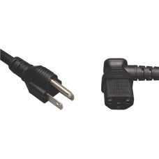 Tripp Lite Computer Power Cord 10A 18AWG 5-15P to Right Angle C13 10'' 10ft - 10A 18AWG 5-15P to Right Angle C13 10ft - RoHS, TAA Compliance P006-010-13RA