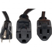 Tripp Lite 19in Power Cord Extension Y Splitter Cable 5-15P to 5-15R 13A 16AWG 18" - 13A, 16AWG (NEMA 5-15P to 2x NEMA 5-15R) 18-in." - RoHS, TAA Compliance P024-18N-13A-2R