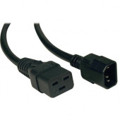 Tripp Lite 10ft Power Cord Adapter Cable C19 to C14 10A 16AWG 10&#39;&#39; - (IEC-320-C19 to IEC-320-C14) 6-ft. - RoHS Compliance P047-006-10A