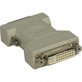 Tripp Lite DVI-I to DVI-D Dual Link Video Cable Adapter (F/M) - 1 x DVI-D Male Digital Video - 1 x DVI-I Female Video - Beige P118