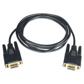 Tripp Lite 10ft Null Modem Serial RS232 Cable Adapter DB9 F/F 10'' - 10 ft - 1 x DB-9 Female Serial - 1 x DB-9 Female Serial - Shielding - Black - RoHS, TAA Compliance P450-010