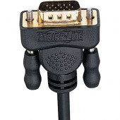 Tripp Lite 10ft VGA Monitor Gold Cable Molded Shielded HD15 M/M 10'' - HD-15 Male - HD-15 Male - 10ft P512-010