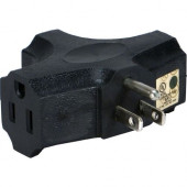 Qvs 2-Pack 3-Outlets Space-Saver Grounded Power Outlet Splitter - 3P - 125 V AC / 15 A PA-3P-2PK