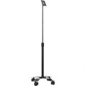 CTA Digital VESA-Compatible, Height-Adjustable Rolling Floor Stand - 70" Height x 17.5" Width x 17.5" Depth - Floor - Black PAD-CGSVP