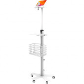 CTA Digital Medical Mobile Floor Stand with Small Paragon Enclosure - Up to 8" Screen Support - 61" Height x 14.5" Width x 13" Depth - Floor - Steel PAD-MFSPS