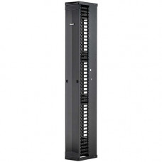 Panduit PatchRunner&trade;2 Enhanced Single Sided Manager - Black - 1 Pack - Steel - TAA Compliance PE2VFD0696