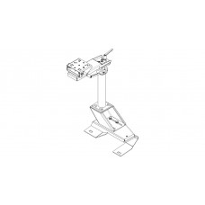 Havis PKG-PSM-140 - Mounting kit (mounting base, pole, base plate, top offset plate, tilt/swivel mount) - Tilt & Swivel - for notebook - car seat bolts - TAA Compliance PKG-PSM-140