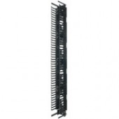 Panduit Cable Manager - Black - Steel, Acrylonitrile Butadiene Styrene (ABS) - TAA Compliance PRVF1096
