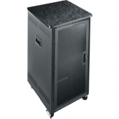 Middle Atlantic Products PTRK-series Portable Rack Cabinet - 19" 21U Wide - Black - 500 lb x Maximum Weight Capacity PTRK2126MDK